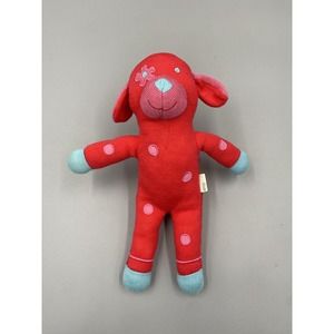 Amy Coe Red Knit Puppy Dog Plush 12” Stuffed Animal Lovey